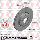 Zimmermann 325mm Brake Disc Set (2 pcs) 150.1294.20