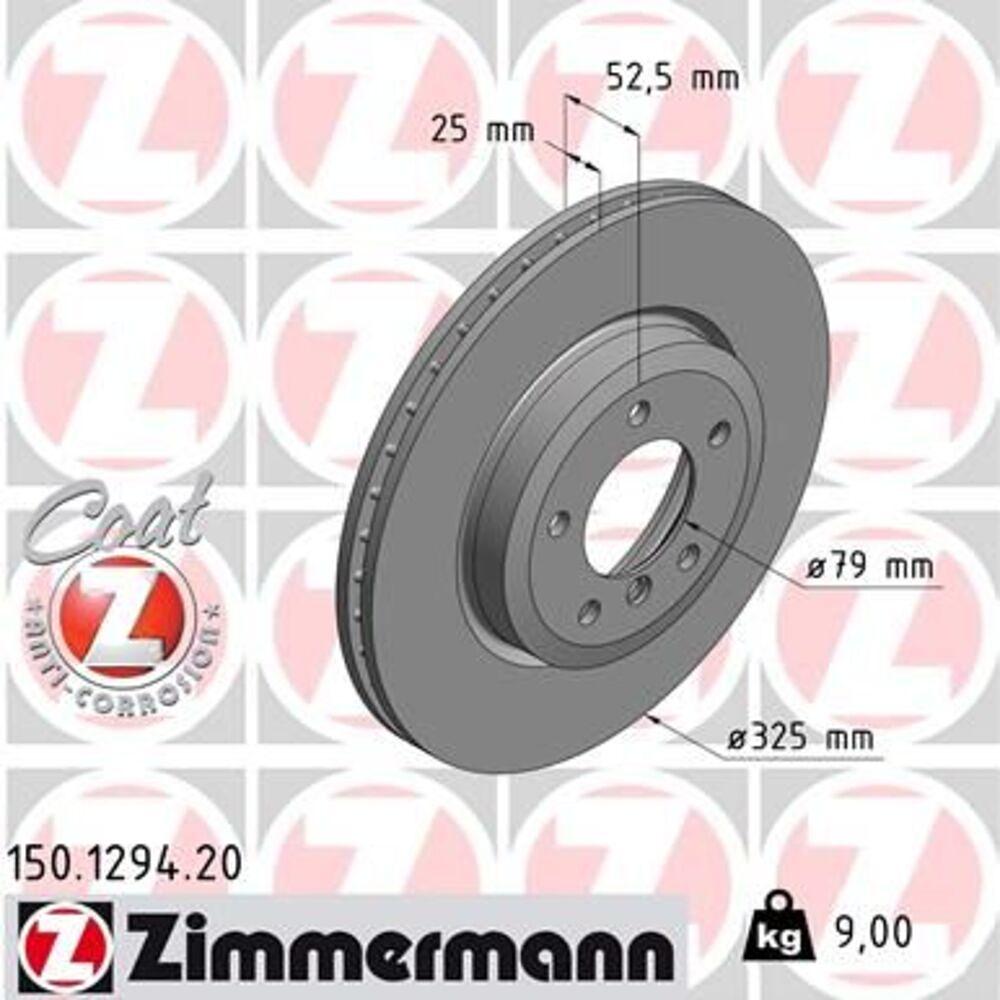 Zimmermann 325mm Brake Disc Set (2 pcs) 150.1294.20