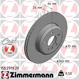 Zimmermann 345mm Brake Disc Set (2 pcs) 150.2919.20