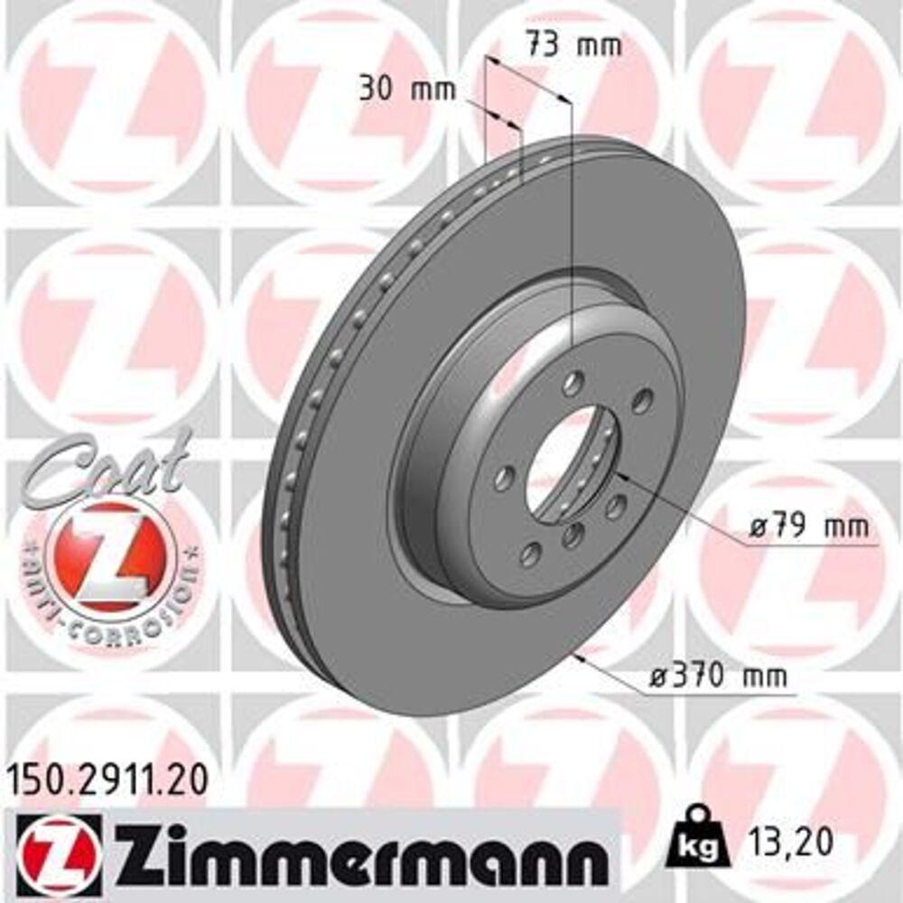 Zimmermann 370mm Brake Disc Set (2 pcs) 150.2911.20
