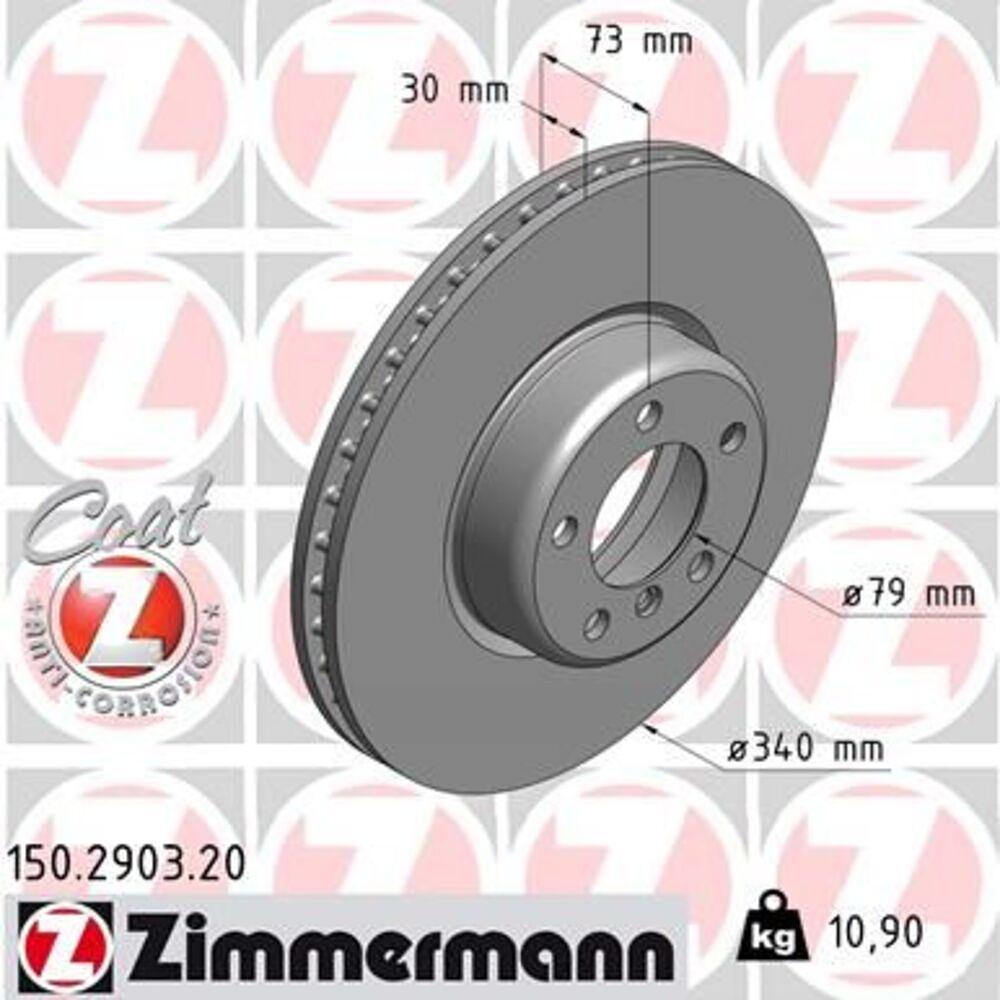Zimmermann 340mm Brake Disc Set (2 pcs) 150.2903.20