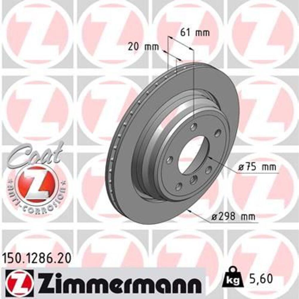 Zimmermann 298mm Brake Disc Set (2 pcs) 150.1286.20