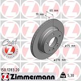 Zimmermann 276mm Brake Disc Set (2 pcs) 150.1283.20
