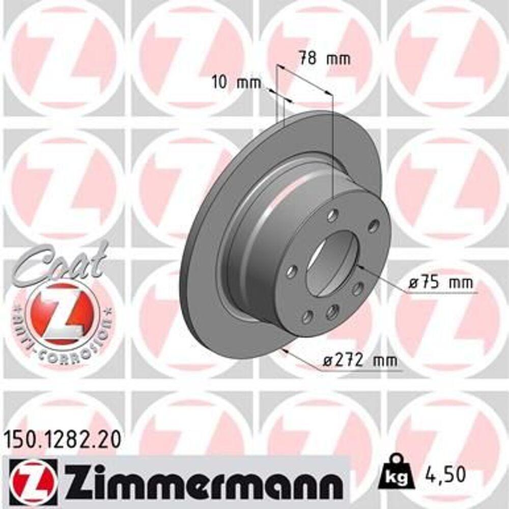 Zimmermann 272mm Brake Disc Set (2 pcs) 150.1282.20