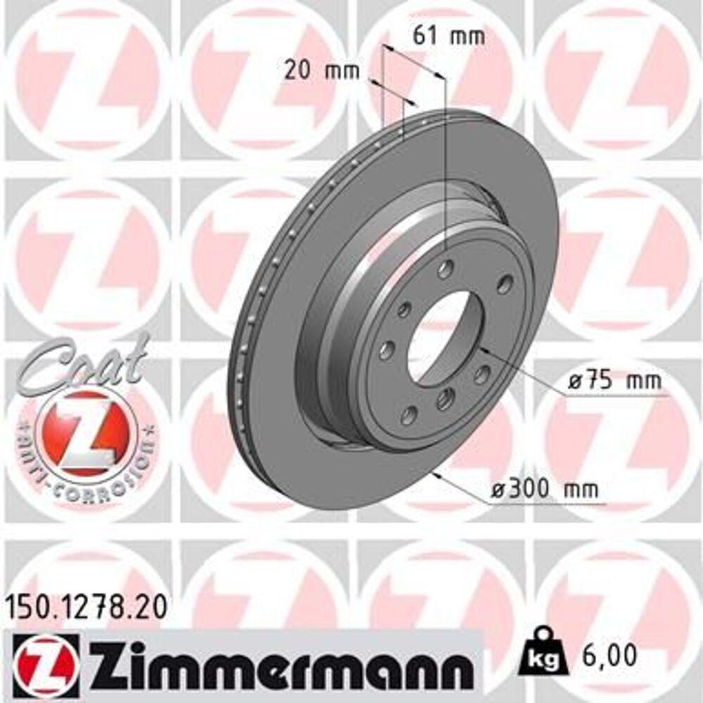 Zimmermann 300mm Brake Disc Set (2 pcs) 150.1278.20