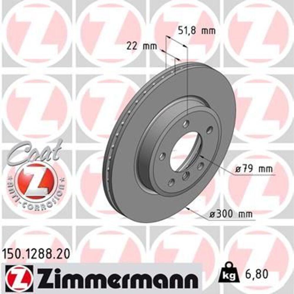 Zimmermann 300mm Brake Disc Set (2 pcs) 150.1288.20