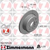 Zimmermann 258mm Brake Disc Set (2 pcs) 150.1129.20