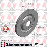 Zimmermann 330mm Brake Disc Set (2 pcs) 100.3358.20