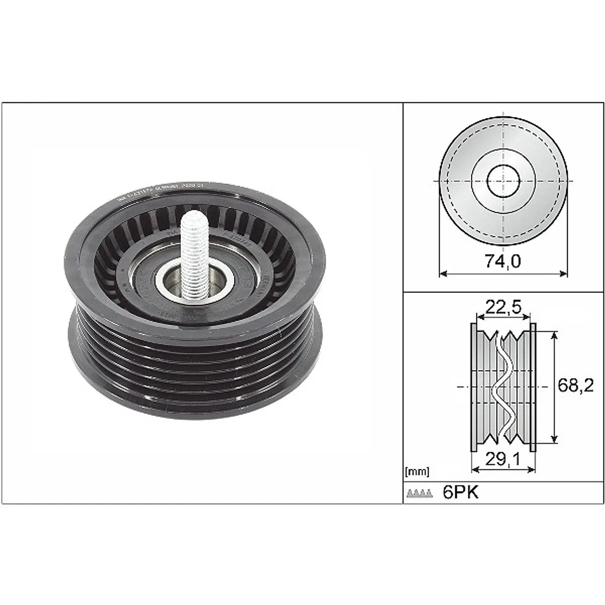 INA Deflection Pulley 532078410