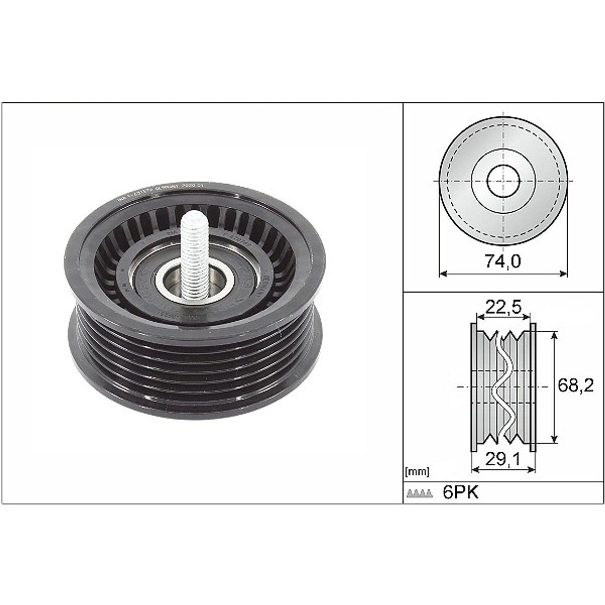 INA Deflection Pulley 532078410