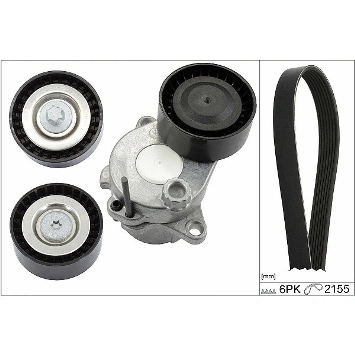 INA V-Ribbed Belt Set 529032110