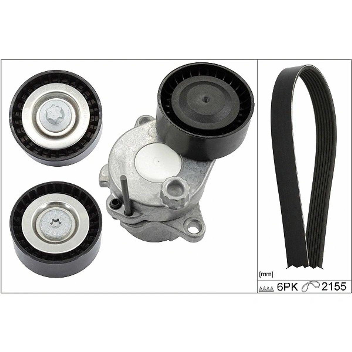 INA V-Ribbed Belt Set 529032110