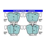 ATE Ceramic Brake Pad Set 13.0470-7316.2 – photo 2