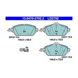 ATE Ceramic Brake Pad Set 13.0470-2792.2 – photo 2