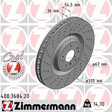 Zimmermann Brake Disc Set (2 pcs) 400.3684.20 – photo 3