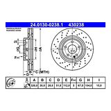 ATE Brake Disc Set (2 pcs) 24.0130-0238.1 – photo 2