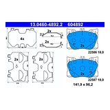 ATE Brake Pad Set 13.0460-4892.2 – photo 2